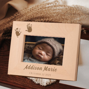 Custom Handprints Newborn New Parents Engraved Frames