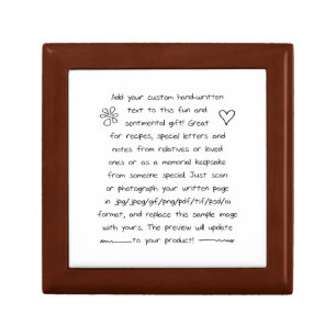 Custom Handwriting Gift Box