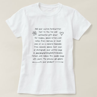 Custom Handwriting T-Shirt