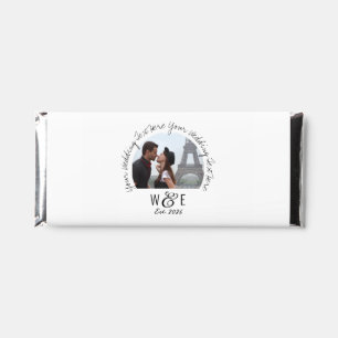 Custom Handwriting Text Chocolate Wedding Favors Hershey Bar Favors