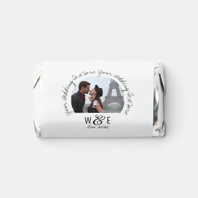 Custom Handwriting Text Chocolates Wedding Favors (Front)