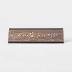 Custom Handwritten Desk Name Plate