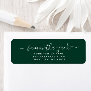 Custom Handwritten Stylish Elegant Return Address Label