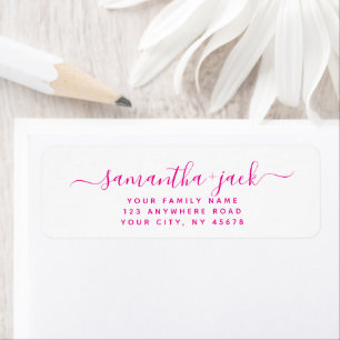 Custom Handwritten Stylish Elegant Return Address Label