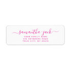 Custom Handwritten Stylish Elegant Return Address