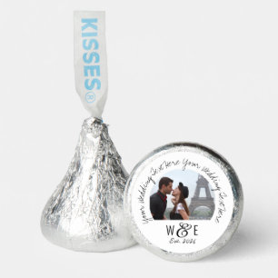 Custom Handwritten Text Kisses Wedding Favors