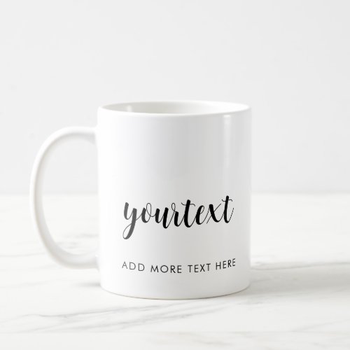 Custom Handwritten Your Text or Names Template Coffee Mug