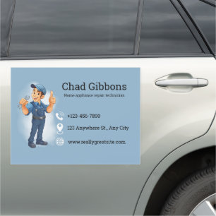 Custom Handyman Business Logo Car Magnet