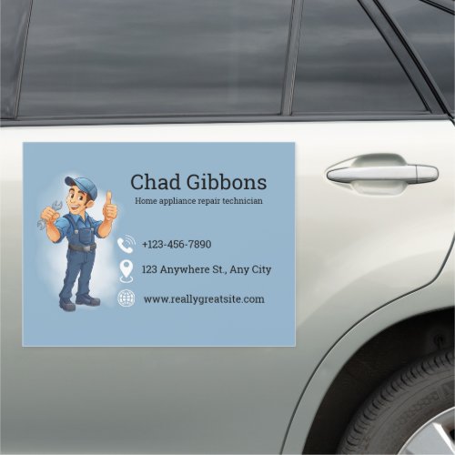 Custom Handyman Business Logo Car Magnet