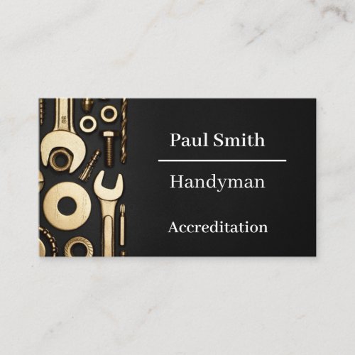 Custom HandymanMechanic Business Card
