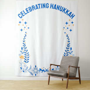 Custom HANUKKAH FAMILY REUNION Photo Backdrop