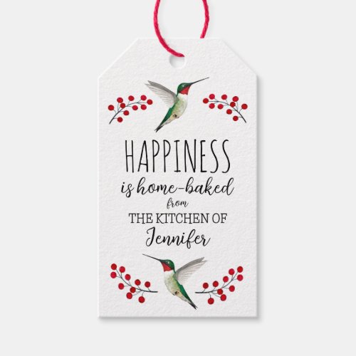 Custom Happiness is home_baked Gift Tags