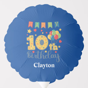 Custom Happy 10th Birthday Balloon