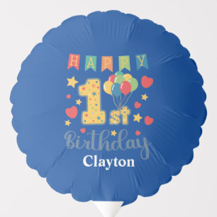 Custom Happy 1st Birthday Balloon