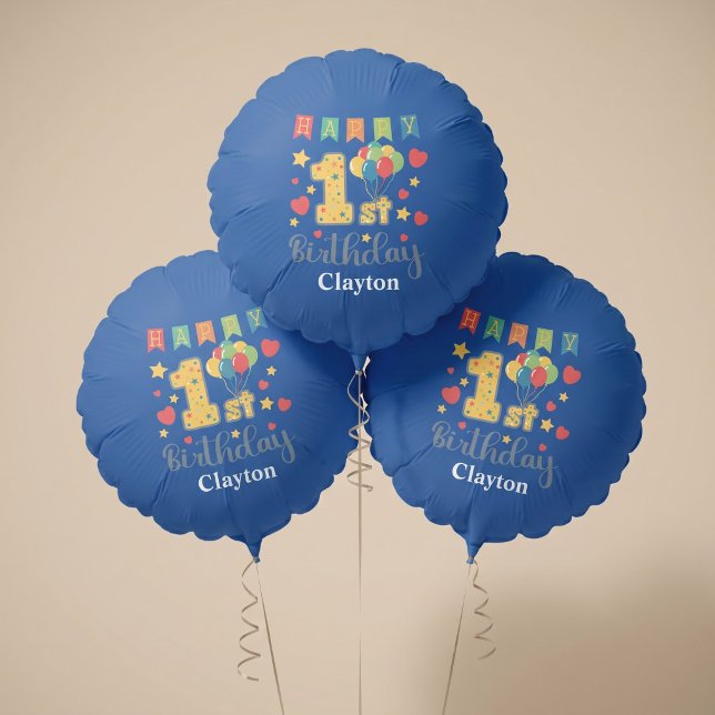 Custom Happy 1st Birthday Balloon (Creator Uploaded)