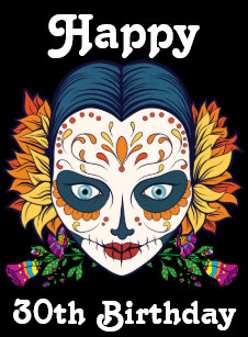 mexican sugar skull cards