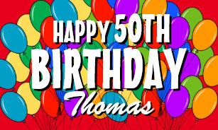 50th birthday banners signs zazzle