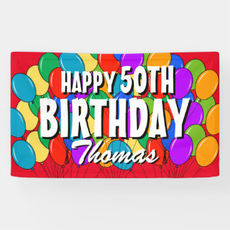 custom happy birthday banner