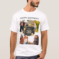 Custom happy birthday balloon 4 Photo collage