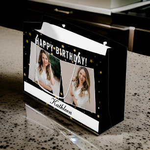Custom Happy Birthday Celebration Gift Bag for Her