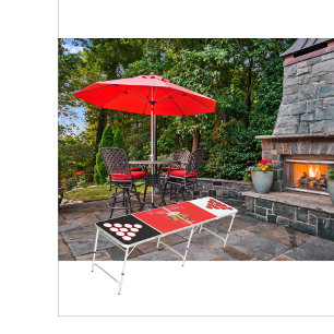 Custom Happy Birthday Cheers Beers With Foam Beer Pong Table