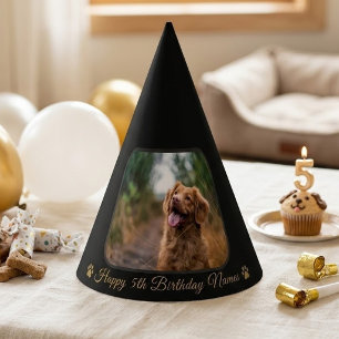Custom Happy Birthday Pet Dog Photo Picture Name Party Hat