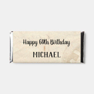 Custom Happy Birthday Vintage Look Hershey Bar Favors