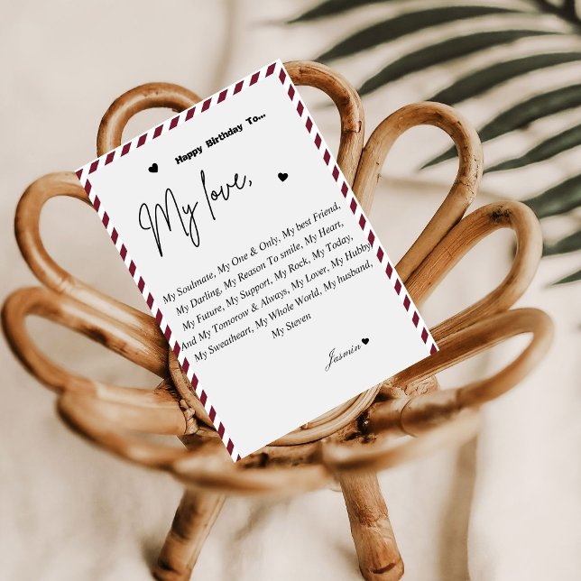  Custom Happy birthday wishes to husband Invitation (Creator Uploaded)