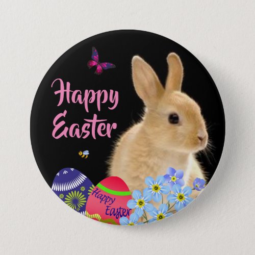 Custom Happy Easter Button