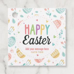 CUSTOM Happy Easter Love - Pastel Happy Spring   Favor Tags