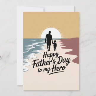 Custom “Happy Father’s Day to My Hero” Card | Pers