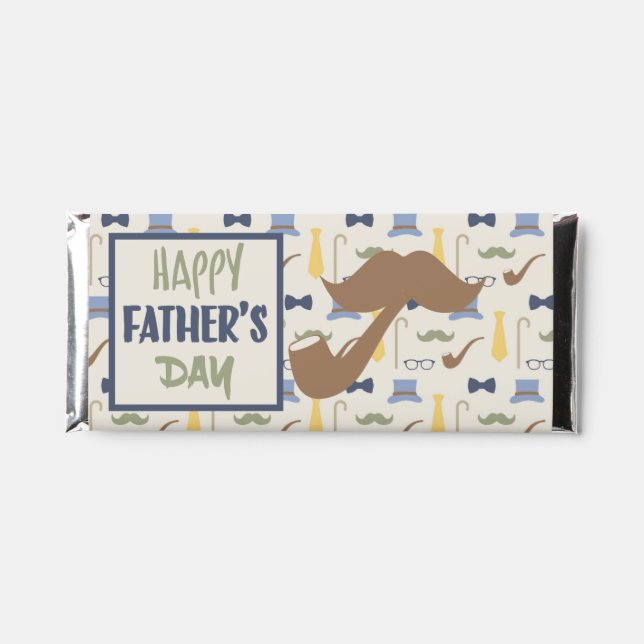 Custom Happy Fathers Day Hershey Bar Favors (Front)