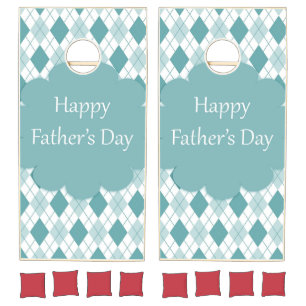 Custom Happy Fathers Days  Cornhole Set