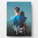 Custom Happy First Father&#39;s Day Photo Card Plaque at Zazzle