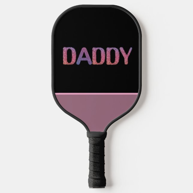 Custom Happy First Fathers Day Pickleball Paddle (Front)