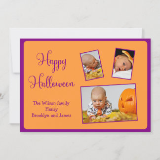 Custom Happy Halloween Cards Add Photo
