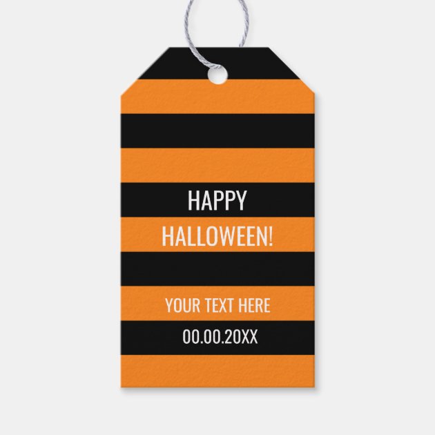 Custom Happy Halloween Party Favor Gift Tags