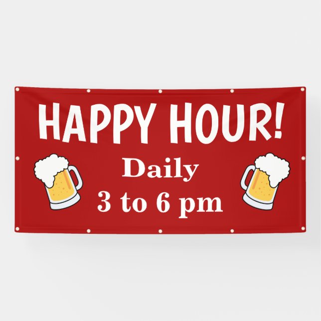 Custom Happy Hour Banner (Horizontal)