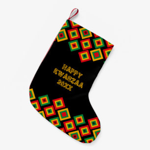 Custom HAPPY KWANZAA Small Christmas Stocking