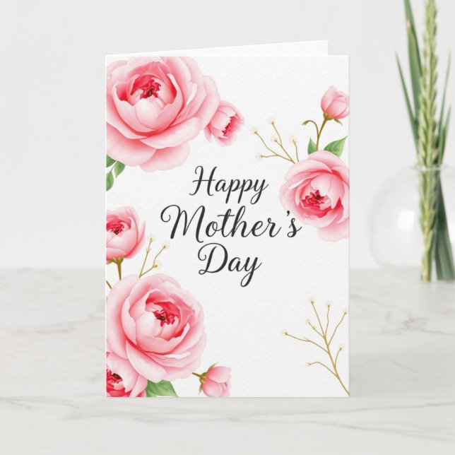 Custom Happy Mother’s Day Card – Personalized (Front)