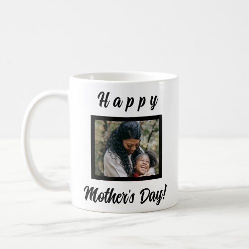 Custom Happy Mothers Day Mug With Picture Heart