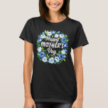Custom Happy Mother&#39;s day rose and tulips floral T-Shirt