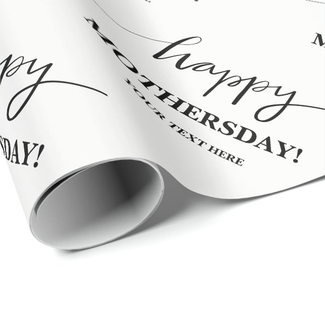 Custom Happy Mothers Day wrapping paper for mom (Roll Corner)