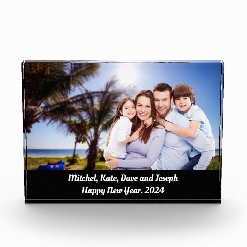 Custom Happy New Year 2024  Photo Block