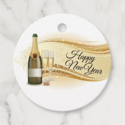 Custom Happy New Year Gift Tag. Favor Tags