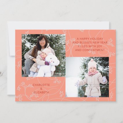Custom Happy New Year Holiday Photo Greeting
