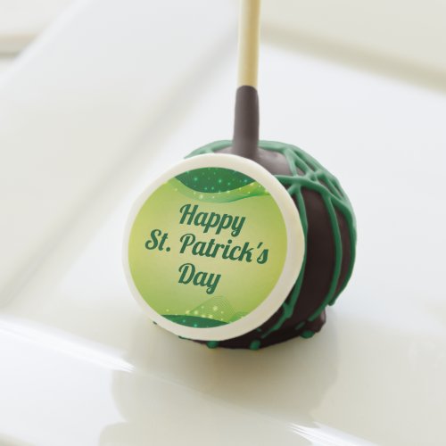 Custom Happy St Patricks Day Green Sparkle Party Cake Pops