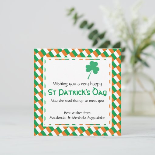 Custom HAPPY ST PATRICK'S DAY Holiday Card | Zazzle