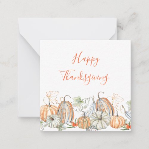 Custom Happy Thanksgiving Note Card