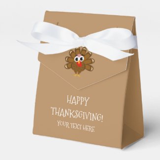 Custom Happy Thanksgiving Turkey day dinner party Favor Box
